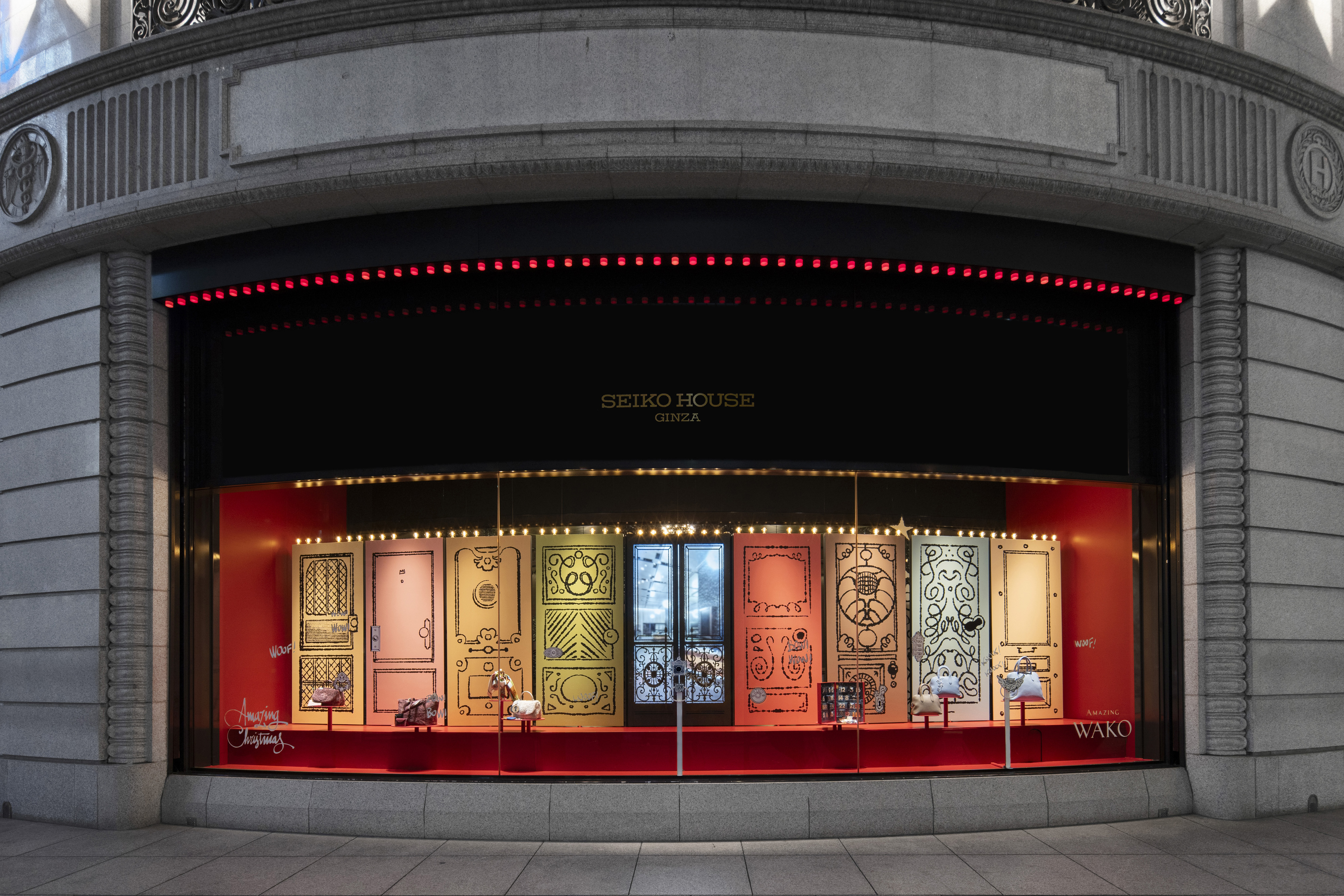 銀座和光 開」 | ウィンドウディスプレイ | 銀座・和光